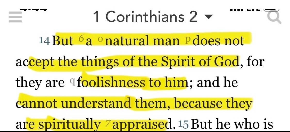 1 Corinthians 2:14